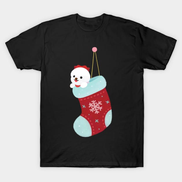 Christmas bichon T-Shirt by pikaole